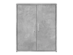 Aparadores 2 piezas gris hormigón 60x31x70 cm madera de ingeniería
