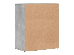 Aparadores 2 piezas gris hormigón 60x31x70 cm madera de ingeniería
