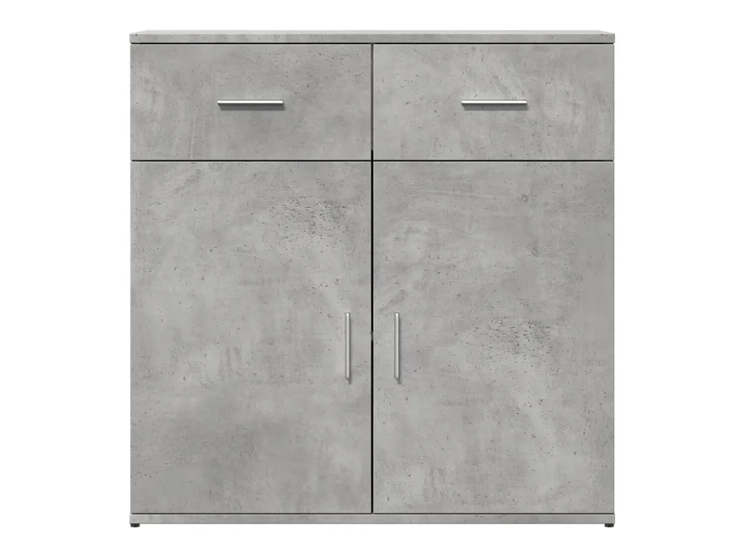 Aparadores 2 piezas gris hormigón 79x38x80 cm madera de ingeniería
