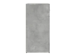 Aparadores 2 piezas gris hormigón 79x38x80 cm madera de ingeniería