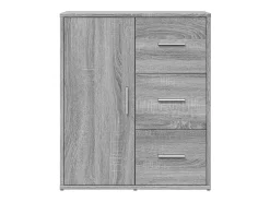 Aparadores 2 piezas gris sonoma 60x31x70 cm madera de ingeniería