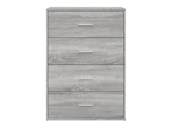 Aparadores 2 piezas gris sonoma 60x31x84 cm madera de ingeniería