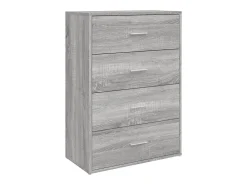 Aparadores 2 piezas gris sonoma 60x31x84 cm madera de ingeniería