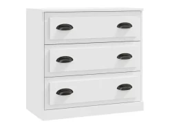 Aparadores 2 piezas madera contrachapada blanco ES60997