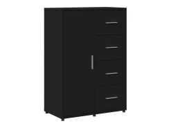 Aparadores 2 piezas negro 60x31x84 cm madera de ingeniería
