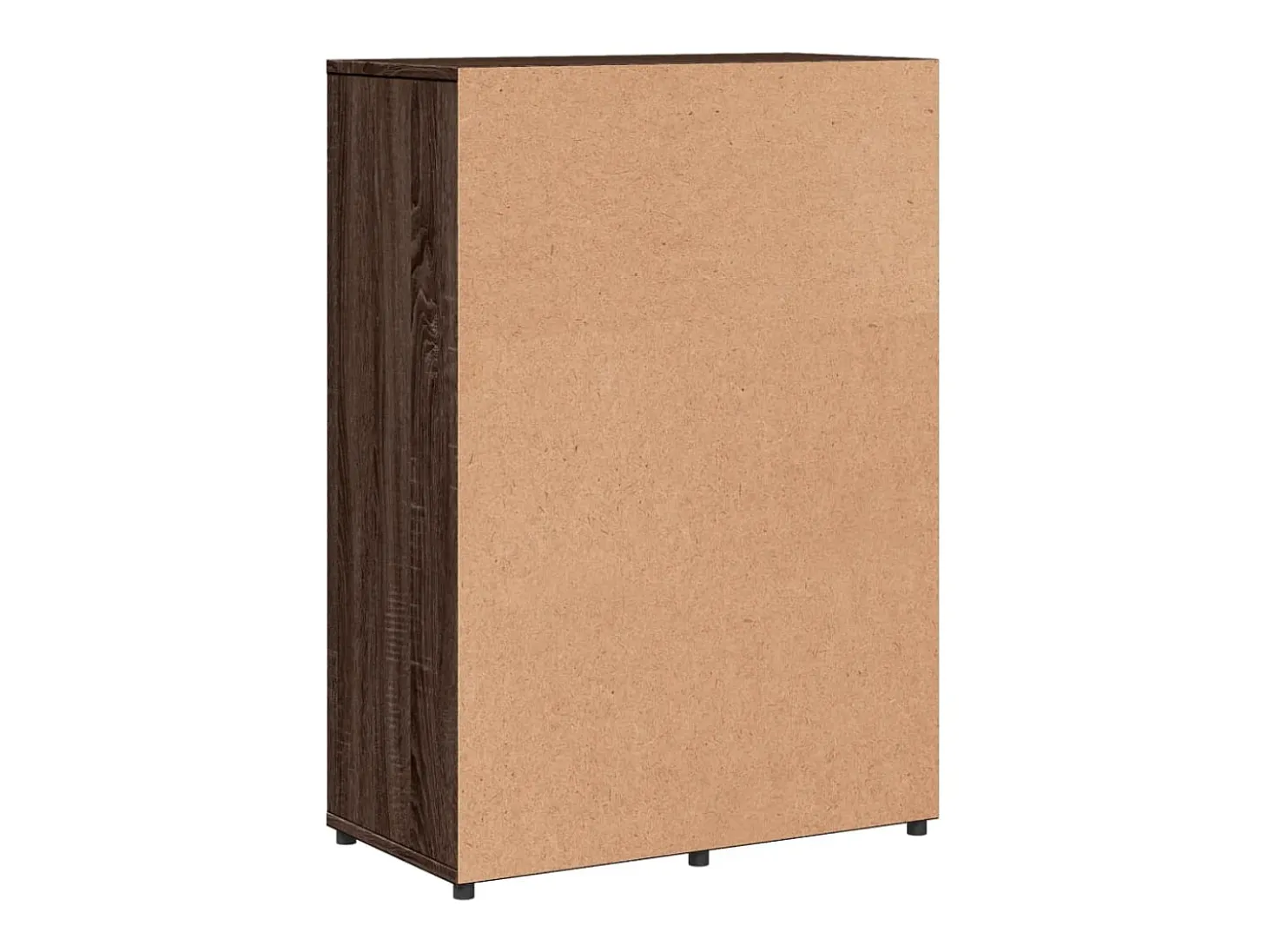 Aparadores 2 piezas roble marrón 60x31x84 cm madera de ingeniería