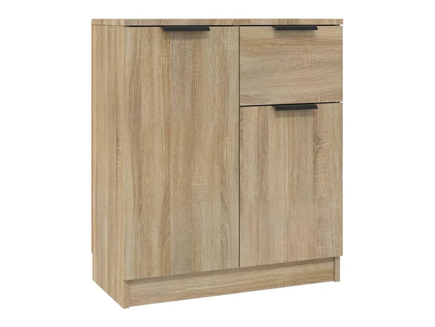 Aparadores 2 piezas Roble Sonoma 60x30x70 cm Madera de ingeniería
