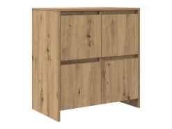Aparadores 2 piezas roble artesanal 70 x 41 x 75 cm Madera de ingeniería