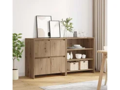 Aparadores 2 piezas roble artesanal 70 x 41 x 75 cm Madera de ingeniería