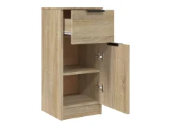 Aparadores 2 piezas Roble Sonoma 30x30x70 cm Madera de ingeniería