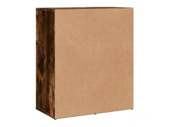 Aparadores 2 piezas roble ahumado 60x31x70 cm madera de ingeniería
