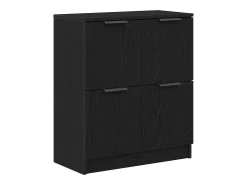 Aparadores 2 piezas Roble Negro 60x30x70 cm Madera de ingeniería