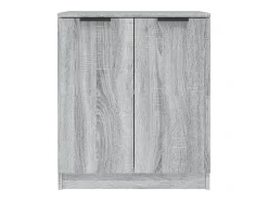 Aparadores 2 piezas Sonoma gris 60x30x70 cm Madera de ingeniería
