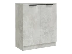Aparadores 2 uds Gris hormigón 60x30x70 cm Madera de ingeniería