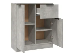 Aparadores 2 uds Gris Hormigón 60x30x70 cm Madera de ingeniería