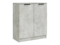 Aparadores 2 uds madera contrachapada gris hormigón 60x30x70 cm ES72553