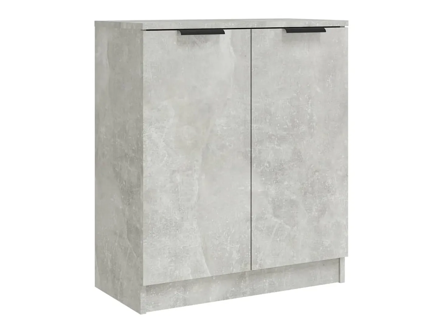 Aparadores 2 uds madera contrachapada gris hormigón 60x30x70 cm ES72553
