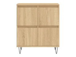 Aparadores 2 uds madera contrachapada color roble sonoma