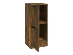 Aparadores 2 uds madera contrachapada roble ahumado 30x30x70 cm
