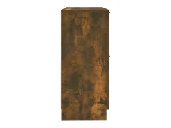 Aparadores 2 uds madera contrachapada roble ahumado 30x30x70 cm