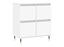 Aparadores 3 uds madera contrachapada blanco