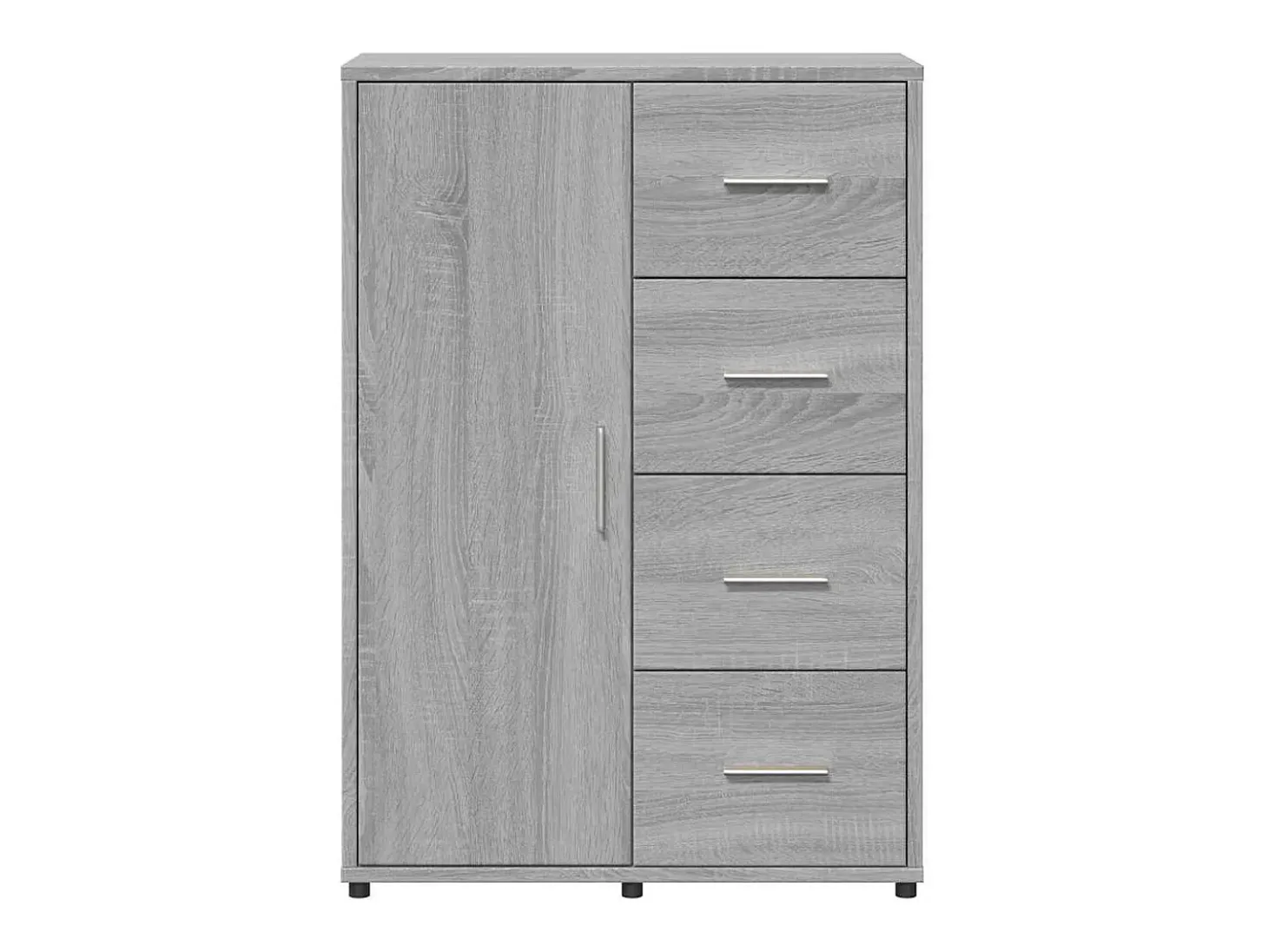 Aparadores 2 uds madera de ingeniería gris Sonoma 60x31x84 cm