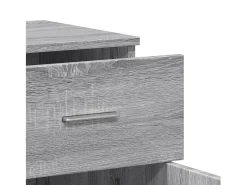 Aparadores 2 uds madera de ingeniería gris Sonoma 79x38x80 cm