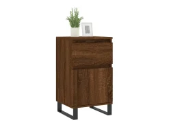 Aparadores 2 uds madera de ingeniería marrón roble 40x35x70 cm ES52204