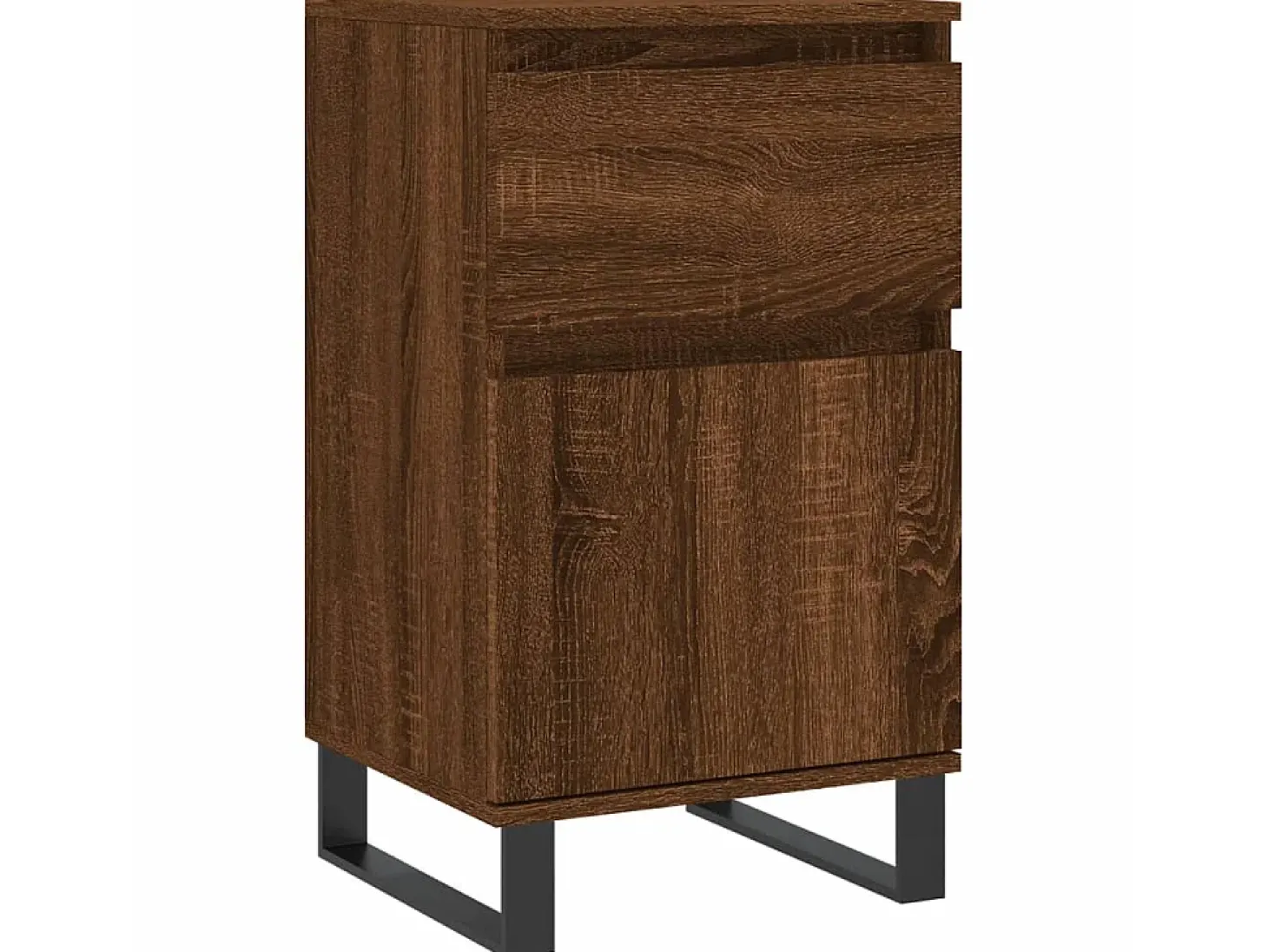 Aparadores 2 uds madera de ingeniería marrón roble 40x35x70 cm ES52204