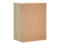 Aparadores 2 uds madera de ingeniería roble Sonoma 60x39x80 cm