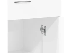 Aparadores 2 uds madera de ingeniería blanco 60x30x84 cm
