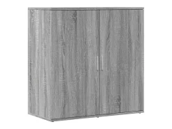 Aparadores 2 uds madera de ingeniería gris Sonoma 79x38x80 cm