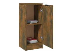 Aparadores 2 uds Roble ahumado 30x30x70 cm Madera de ingeniería