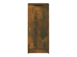 Aparadores 2 uds Roble ahumado 30x30x70 cm Madera de ingeniería
