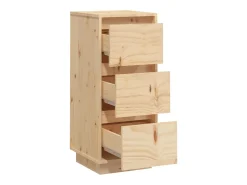 Aparadores 2 uds 32x34x75 cm Madera maciza de pino