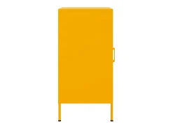 Aparadores 2 unidades acero amarillo mostaza 36x39x79 cm