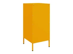 Aparadores 2 unidades acero amarillo mostaza 36x39x79 cm