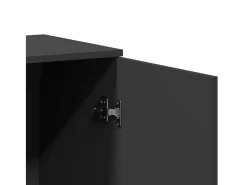 Aparadores 2 unidades madera de ingeniería negro 79x38x80 cm