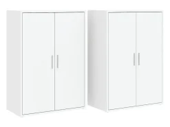 Aparadores 2 unidades madera de ingeniería blanco 60x31x84 cm ES402016
