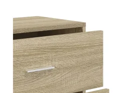 Aparadores de 3 piezas roble sonoma 60x31x84 cm madera de ingeniería