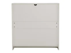 Aparador/Mueble de almacenaje 80 x 40 x 80 cm, Mueble de salón con 2 puertas, Blanco crema