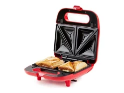 Aparato Croque Monsieur 5 en 1 DOMO DO9242W - 5 Placas Antiadherentes Intercambiables - 750W - Gofres, Donuts, Animales y Más
