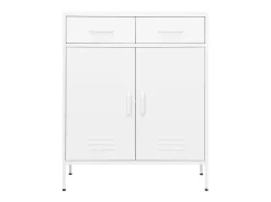 Armario almacenamiento acero blanco 80x35x101,5 cm ES689961