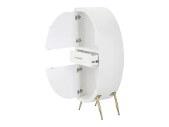 Armario Aparador VKH29, Blanco, 60x32x133 cm, Kendra Home