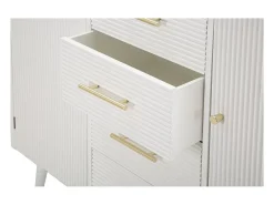 Armario Aparador VKH24, Blanco, 117x37x90 cm, Kendra Home
