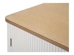 Armario Aparador VKH24, Blanco, 117x37x90 cm, Kendra Home