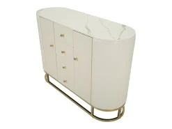 Armario Aparador VKH25, Blanco, 120x40x85 cm, Kendra Home