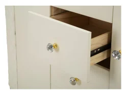 Armario Aparador VKH25, Blanco, 120x40x85 cm, Kendra Home
