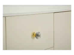 Armario Aparador VKH25, Blanco, 120x40x85 cm, Kendra Home