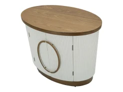 Armario Aparador VKH28, Blanco, 79x48x67 cm, Kendra Home